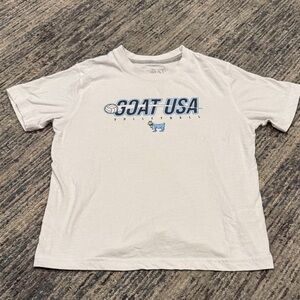 GOAT USA Kids Short Sleeve Cream Tee